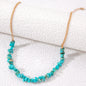 Bohemian Natural Stone Bead Choker Irregular Gravel Stone Necklace