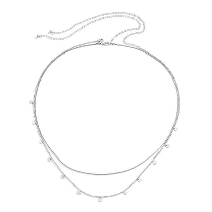 Disc Bead Chain Waist Chain for Women Body Jewelry