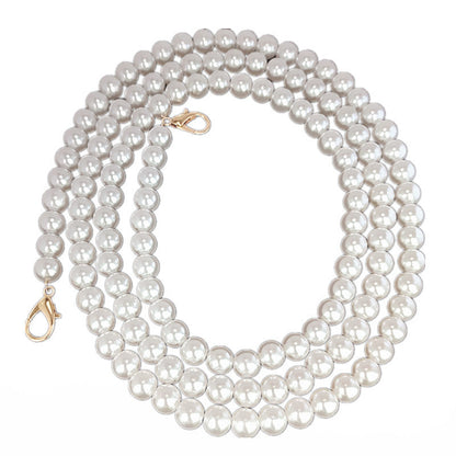 Pearls Beaded Women Lady Handbags Pearl Shoulder Hand Bag Purse Chain