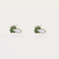 Enamel green vegetable earring