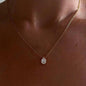 Waterdrop Zirconia Pendant Necklace