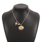 starfish necklace shell pearl light luxury necklace