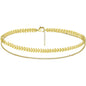 Metal Thick Chain Double Ankle Bracelet for Women