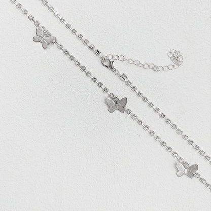Sexy Bikini Waist Chain Crystals Butterfly Fashion Body Jewelry