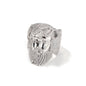 Hip-hop exaggerated portrait inlaid zircon ring
