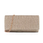 Fantasy shiny pleated clutch bag
