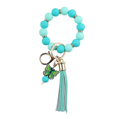 Beaded Butterfly Keychain