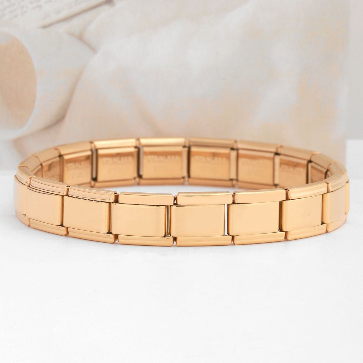 Italian Elastic Fashion Stainless Steel Green Bracelets