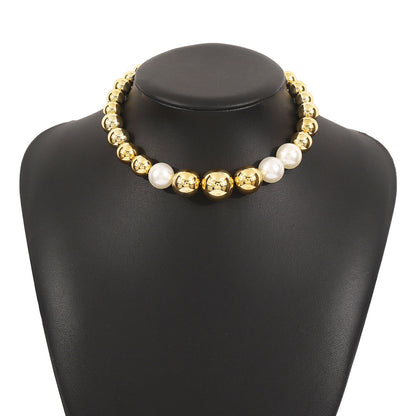 Punk Large Beaded Short Necklaces