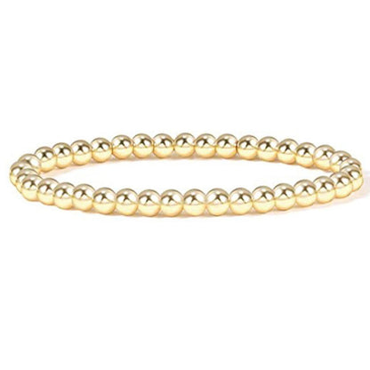 Beaded Layered Cuban Link Bracelet Set