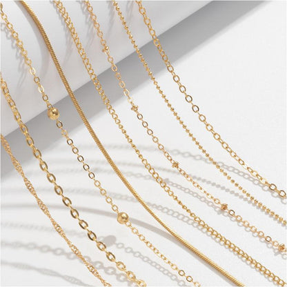 Multi Layer Link Chain Necklace Women