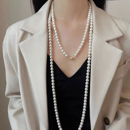 Fashion Long Pearl Necklace Sweater Chain