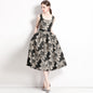 Summer sleeveless floral dress