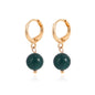 Boho Hoop Earrings Turquoise Charm Drop Earrings