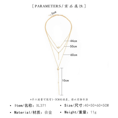 Women Layered Choker Necklace Jewelry