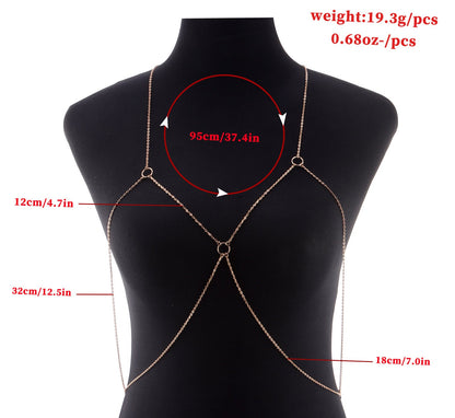 Body Chain Jewelry Tassel Harness Necklace Bra Chain