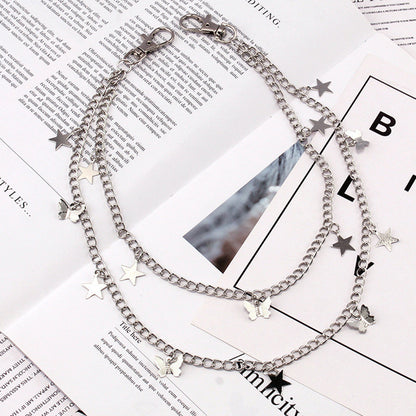 Women Sexy Cute Star Pocket Chain