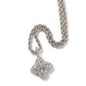 Cubic Zirconia Colorful Four-Leaf Clover Pendant
