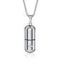 Steel Pill Perfume Bottle Neck Accessories Necklaces
