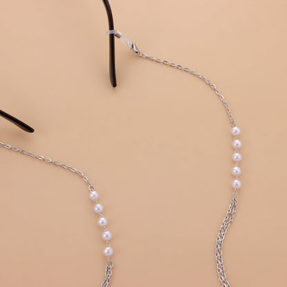 Pearl Beaded Sunglasses Chain Glasses Holder