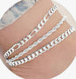Cuban Snake Charm Foot Chain Anklets Jewelry