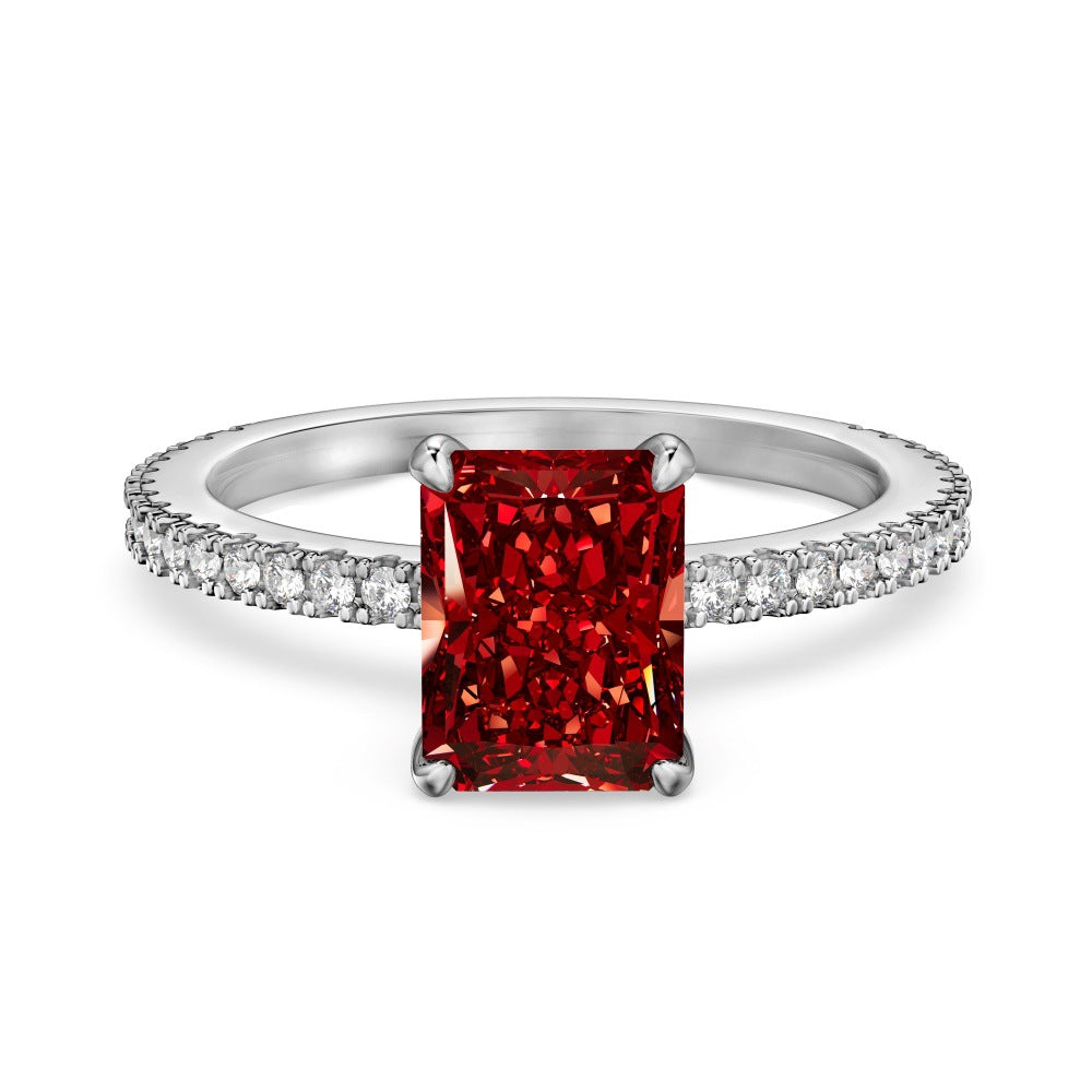 Sier Female Special Interest Light Luxury Rings