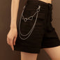 Hollow Heart Pendant Pocket Punk Chain Waist Chains