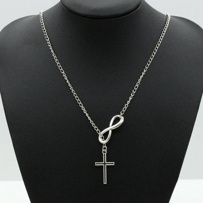 Lucky Infinity Cross Necklace Jewelry