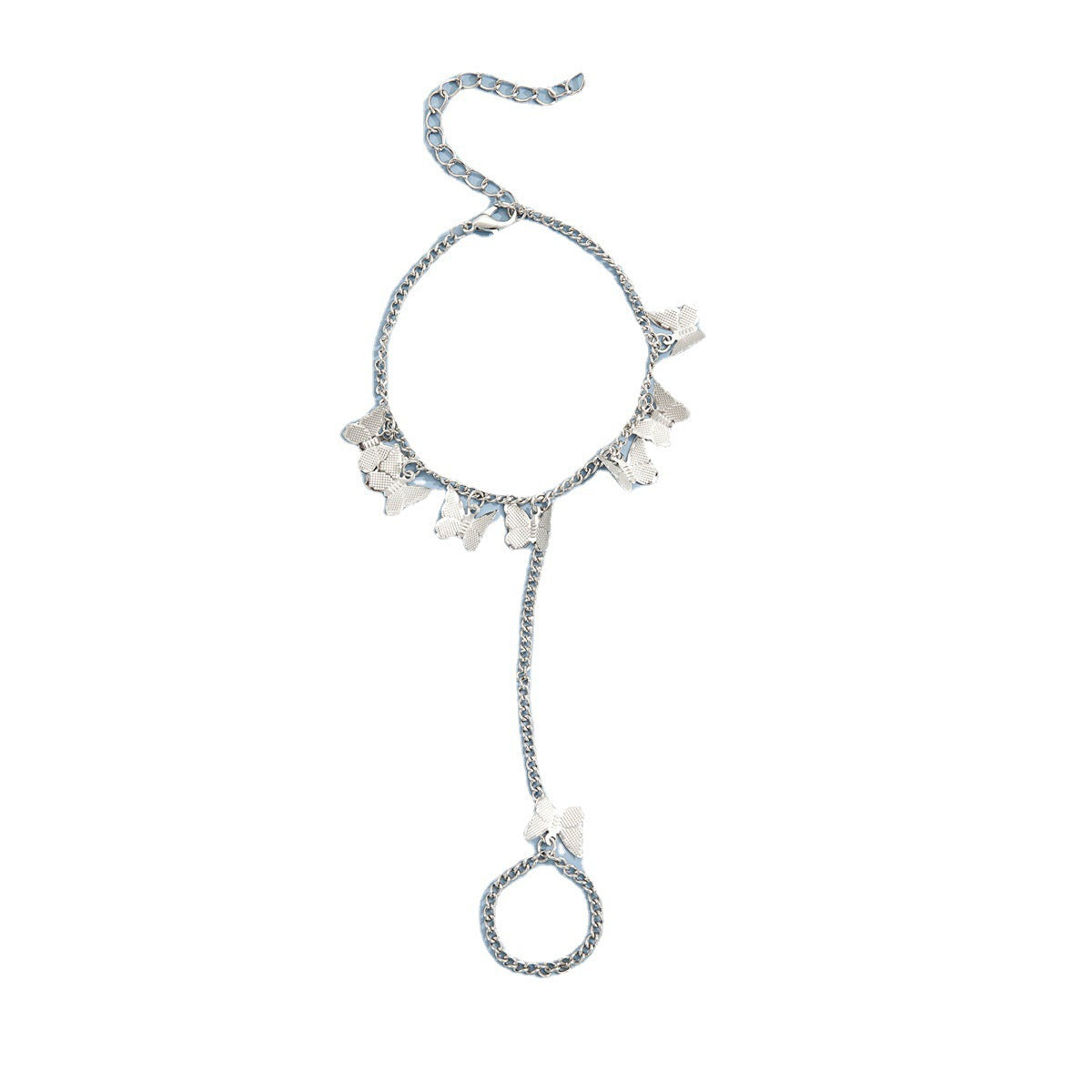 Link Chain Butterfly Finger Hand Bracelets