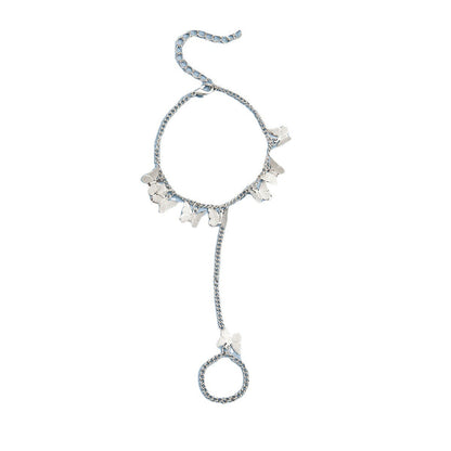 Link Chain Butterfly Finger Hand Bracelets