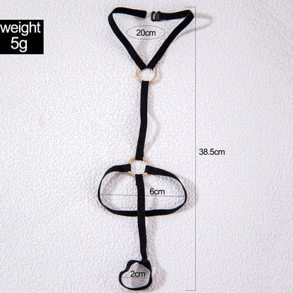 Sexy Black Elastic Simple Geometric Anklets Jewelry