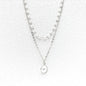 Pearl Layered Pendant Choker Necklace for Women