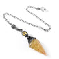Sier Colorful Crystal Pendulum Stone Gravel Pendants