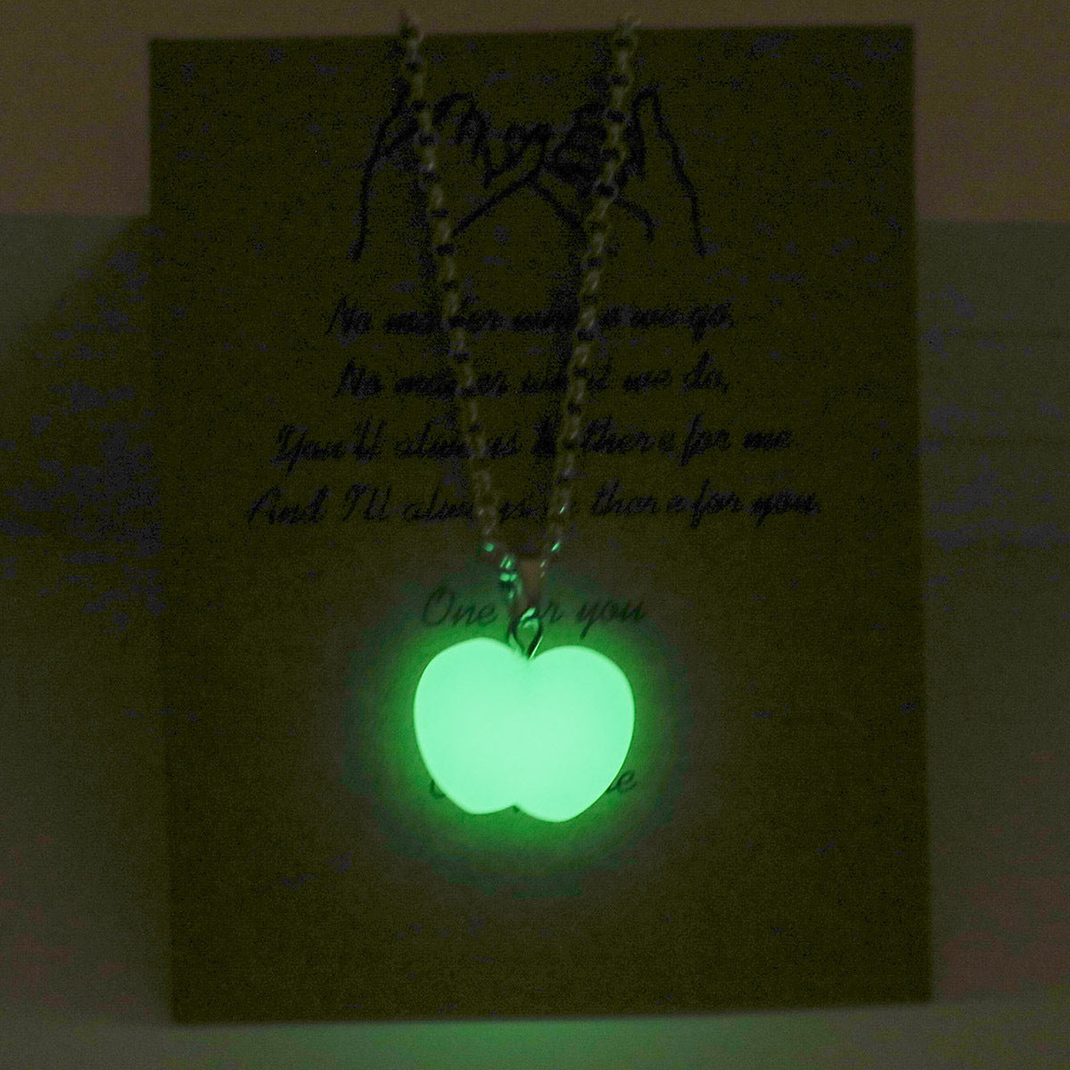 In The Dark Night Green Star Necklaces