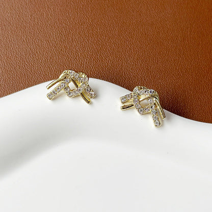 Romantic Heart Rhinestone Earrings