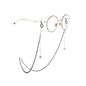 Black Beads Gold Eyeglass Lanyard Hold Straps