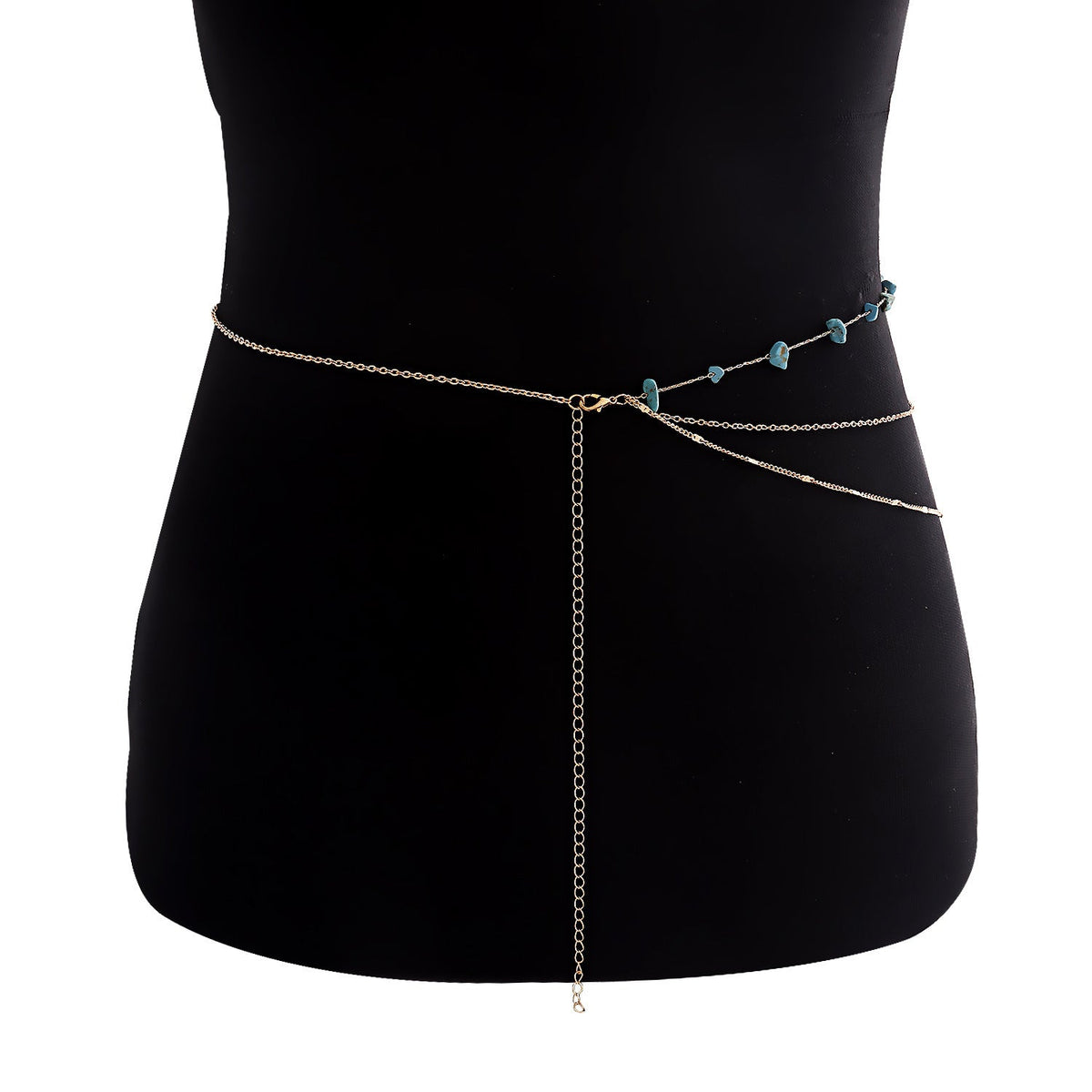 Waist Beads Belly Body Chain Double Layer Rhinestone Chain Jewelry