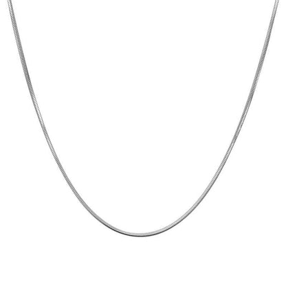 Blade Chain Plain Necklace Snake Bone Chain