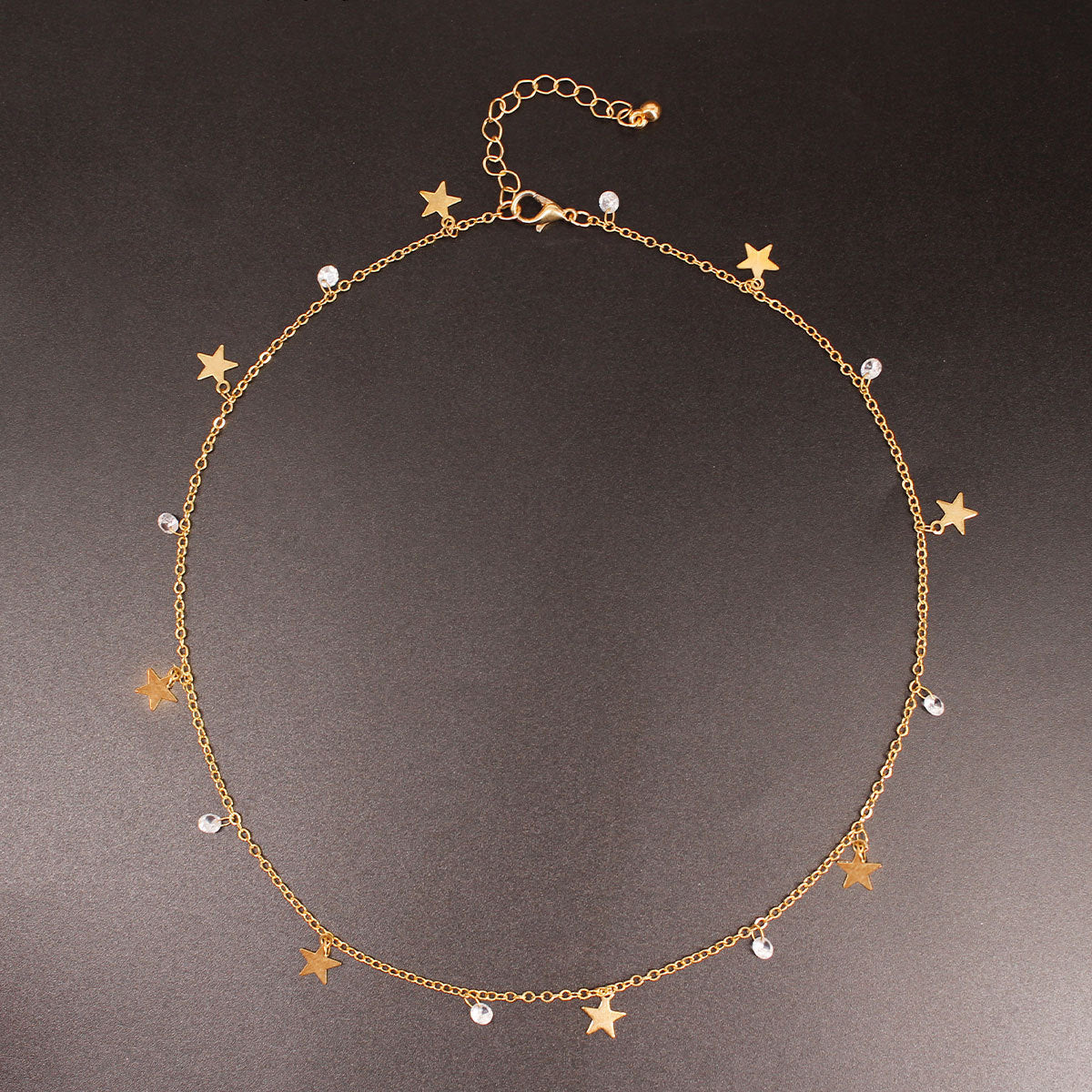 Multi Star Stone Charms Jewelry Necklace