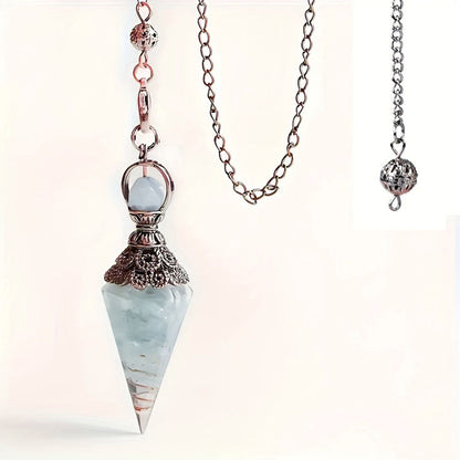 Sier Colorful Crystal Pendulum Stone Gravel Pendants