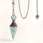 Sier Colorful Crystal Pendulum Stone Gravel Pendants