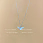 Titanium steel pearl clavicle necklace