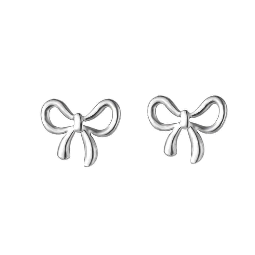 Women's Bow Titanium Steel For Gold Starry Necklaces