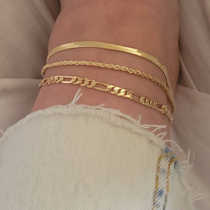 Cuban Snake Charm Foot Chain Anklets Jewelry