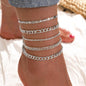 Cuban Snake Charm Foot Chain Anklets Jewelry