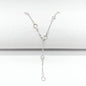Lariat Layering Chain Crystal Stone Necklace