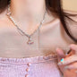 Sweet Girl Pink Cherry Pearl Necklace
