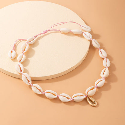 Vintage Seashell Coconut Necklace