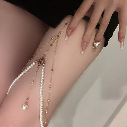 Multilayer Pearl Chain Body Chain Jewelry Body Chain