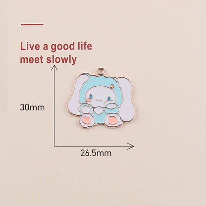 Cute Cartoon Simple Clow Oil Dripping Necklaces